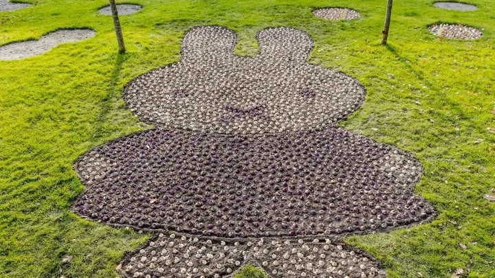 Keukenhof pflanzt miffy Mosaik zur Feier des 65. Geburtstages