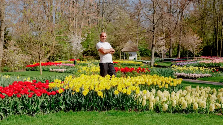 Gardener Huseyin in the traditional gardens